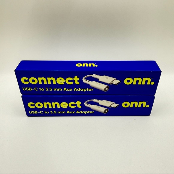 ONN CONNECT USB-C to 3.5 mm Aux Adapter 2Pack - Picture 3 of 5